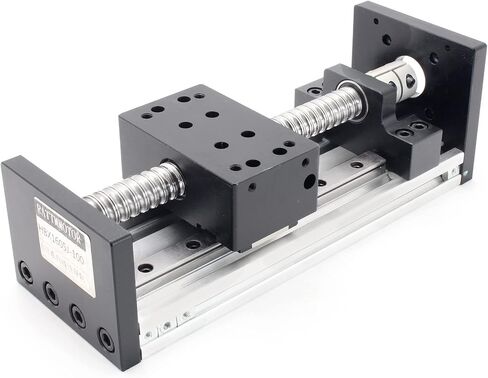 RATTMMOTOR HBX1605 100mm / 3.94" Linear Motion Guide Actuator Double Linear Rail Slide 1605 Ballscrew Motorized XY XYZ Linear Stage Table Nema23 Stepper Motor for DIY CNC Router Engraver Machine in Kuwait