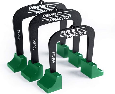بوابة لعب مثالية - عبوة من 3 بوابات جولف بأحجام مختلفة لممارسة السكتة الدماغية مع أرجل قابلة للفصل in Kuwait