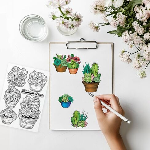 GLOBLELAND Hydrangea Clear Stamps Flowers Butterfly Silicone Clear Stamp Seals Transparent Stamps for DIY Scrapbooking Cards Making Photo Album Journal in Saudi Arabia