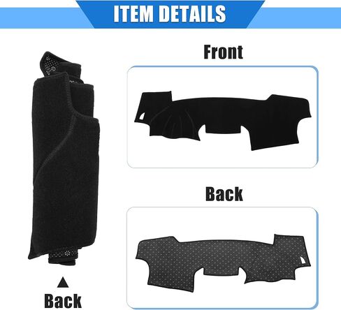 Car Dashboard Cover Compatible for Toyota RAV4 2001-2012, Protective Polyester Black Blue Center Console Interior Trim Dash Cover Mat Pad in Saudi Arabia