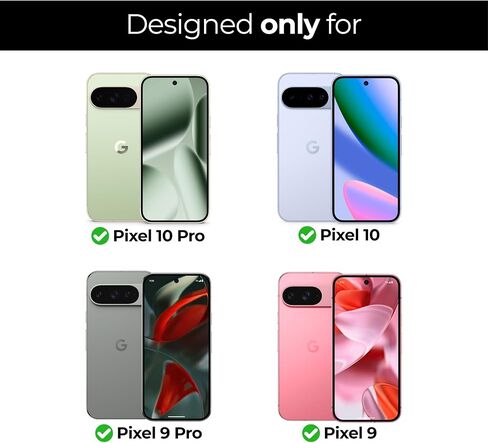 ArmorSuit 2 Pack for Google Pixel 9 / Pixel 9 Pro Screen Protector Case Friendly MilitaryShield HD Clear Film - Made in USA in Saudi Arabia