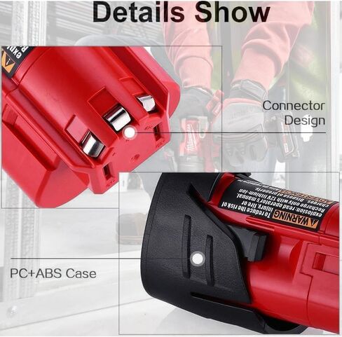 بطارية 8.0A M18 لميلووكي M18 48-11-1880 ليثيوم أحمر عالي الإخراج 18 فولت 8.0 AhLithium-lon حزمة بطارية 18 فولت لبطارية ميلووكي M18 48-11-1850 48-11-1840 M18 M18B أدوات كهربائية لاسلكية in Kuwait