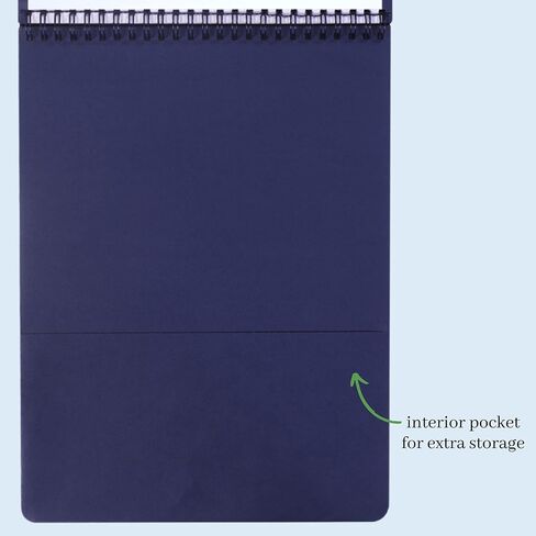 kate spade new york Large College Ruled Notebook, Top Spiral Notebook with 160 Pages, 11.75" x 8.5" Writing Pad, Charmed Library in Saudi Arabia
