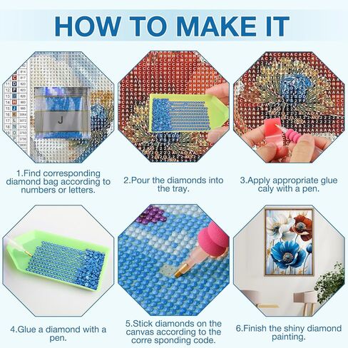 Meiyuda Diamond Painting Kits للبالغين ، 5D الزهور مجموعات فن الماس للمبتدئين للمبتدئين ، DIY Flower Vase Full Diamond Art Decor in Kuwait