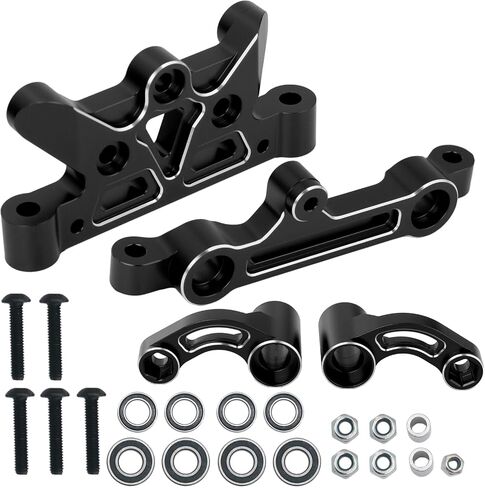 Steering Assembly Aluminum Alloy Steering Top Plate&Steering Bellcrank Upgrade Parts for 1/5 Arrma Kraton 8S Outcast 8S BLX，Replace ARA320474 ARA340153 in Saudi Arabia