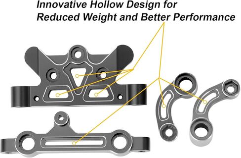 Steering Assembly Aluminum Alloy Steering Top Plate&Steering Bellcrank Upgrade Parts for 1/5 Arrma Kraton 8S Outcast 8S BLX，Replace ARA320474 ARA340153 in Saudi Arabia