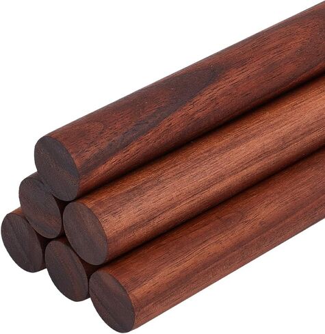 OLYCRAFT 14 Pcs Walnut Dowel Rods 4.5/9.8/11.8/15mm Diameter Wood Sticks 7.4~7.9 inch Long Unfinished Round Sticks Wooden Carving Blocks Round Wooden Sticks for Building Model DIY Craft Supplies in Saudi Arabia
