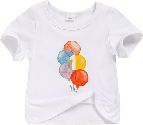 طفلة Tshirt لقمم عيد الميلاد الأولى ، فتاة عيد ميلاد أول فتاة ، قميص عيد ميلاد أول في تيز البالغ من العمر عام واحد in Kuwait
