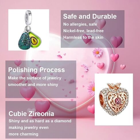 9PCS European Charms Beads Pendant For Pandora Bracelet, Charms for DIY Bracelets Necklace Jewellery Gift for Birthday Valentine's Day Party Christmas Mother's Day Silver Heart Love Family in Saudi Arabia
