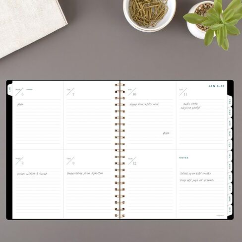 AT-A-GLANCE 2026 Planner, Weekly & Monthly, 5.5" x 8.5", Small, Signature Lite, Black (YP200L0526) in Saudi Arabia