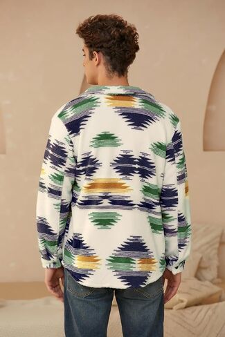 Zaful Men's Color Block Single Single Breasted Corduroy Abour Down Twlar Long Sleeve Stack in Kuwait