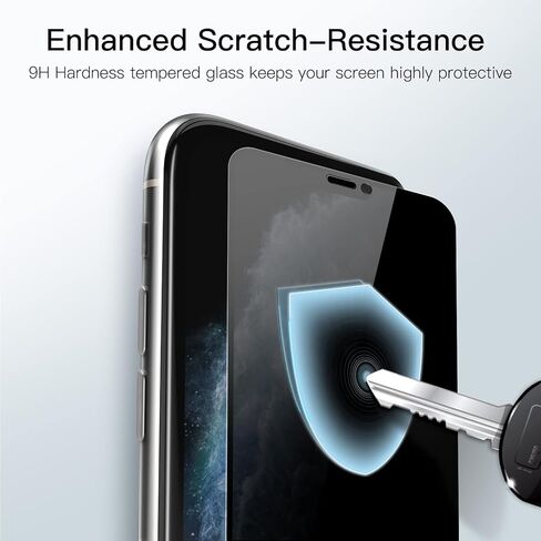واقي شاشة بتغطية كاملة للخصوصية من JETech لهاتف iPhone 16 مقاس 6.1 بوصة، طبقة من الزجاج المقوى المقاوم للتجسس بحافة سوداء مع أداة تثبيت سهلة، صديق للحافظة، عبوتان in Saudi Arabia
