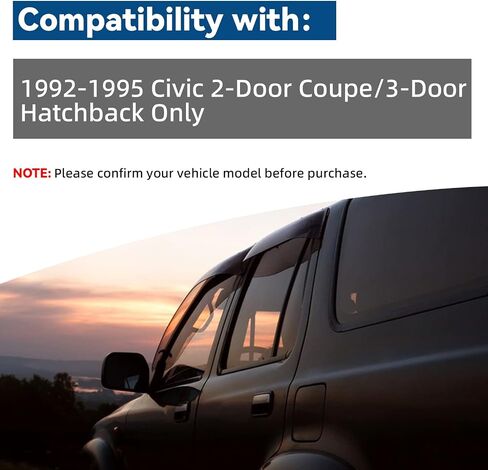2pcs دخان دخان شمس المطر تنفيس تنفيس تنفيس أقنعة التوافق مع 2019-2023 فورد رينجر Super/Extended CAB مع 2 نصف حجم أبواب خلفية ، خارج شريط الجبل على مجموعة أكريليك نمط من 2 الأمامي in Kuwait