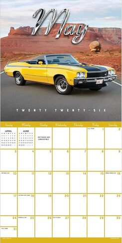 TF PUBLISHING 2025 Dream Cars Wall Calendar | Large Grids for Appointments and Scheduling | Vertical Monthly Wall Calendar 2025 | Home and Office Organization | Premium Gloss Paper | 12"x12" in Saudi Arabia