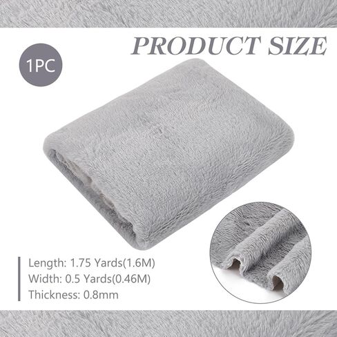 Benecreat 63x20 بوصة قصيرة الشعر من النسيج الفرو فو ، الجمل قبل حرفة الفرو بقع أشعث فرو أشعث للأزياء ، الملابس ، السجاد ، الوسائد ، الزخارف in Kuwait