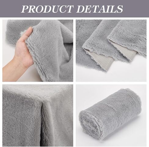Benecreat 63x20 بوصة قصيرة الشعر من النسيج الفرو فو ، الجمل قبل حرفة الفرو بقع أشعث فرو أشعث للأزياء ، الملابس ، السجاد ، الوسائد ، الزخارف in Kuwait