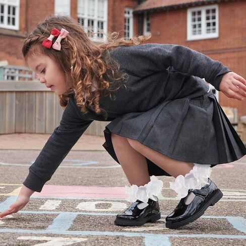 Gold Girls Ruffle Socks 4 أزواج يتلألأ مجموعة كبيرة من الدانتيل الدانتيل الدانتيل الجوارب اللباس in Kuwait