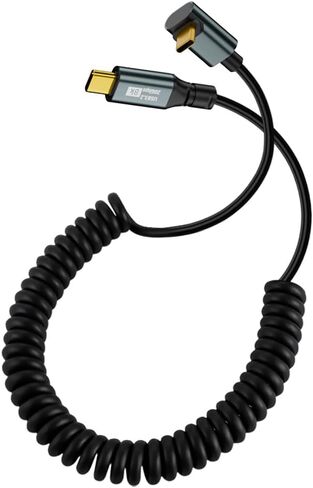 سلك تمديد xiwai USB4 من النوع C ذكر إلى أنثى، كابل بيانات شاحن USB-C ملفوف للوحة المفاتيح 20 جيجابت في الثانية 100 وات 8K للكمبيوتر المحمول اللوحي in Kuwait