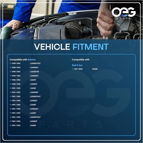 OEG Parts New ANTERNATOR متوافق مع KUBOTA L2650 29HP L2950 30HP L3450 36.7HP L3650 40.5HP 100211-4640 16705-64011 16705-64012 89213359 20140103 in Saudi Arabia