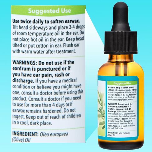 De La Cruz 100 ٪ زيت حلو نقي للآذان - كلها طبيعية ولطيفة شمع الأذن - إعادة الملء 4 fl oz in Saudi Arabia