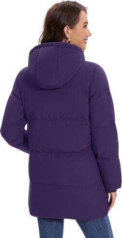 Yucolen Women's Winter Down Suffer Coat Shiceen Right Water Resident Warmed Parked Parked Outwear in Kuwait