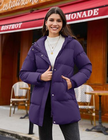 Yucolen Women's Winter Down Suffer Coat Shiceen Right Water Resident Warmed Parked Parked Outwear in Kuwait