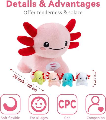 5 Pcs Monkey Stuffed Animal with Babies, Weighted Monkey Plush Toys for Kids, Cute Stuffed Monkeys Doll Set, 19.5", 3.3 lbs in Kuwait