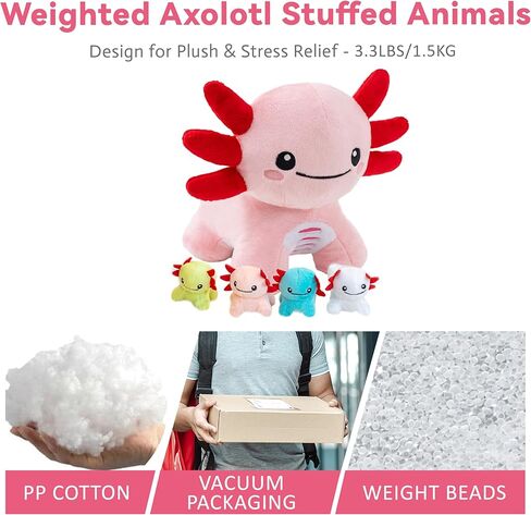 5 Pcs Monkey Stuffed Animal with Babies, Weighted Monkey Plush Toys for Kids, Cute Stuffed Monkeys Doll Set, 19.5", 3.3 lbs in Kuwait