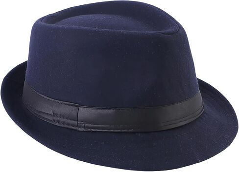 Unisex Trilby Fedora Hat 1920s Panama Hat Manhattan Gatsby Hat with Band Derby Hat Jazz Cap in Saudi Arabia