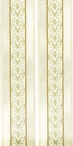 Offray, Ivory Cosette Craft Ribbon, 5/8-Inch x 12-Feet in Saudi Arabia