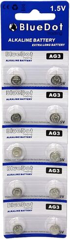 BlueDot Trading AG3 LR41 SR41 392 196 خلية عملة معدنية قلوية 1.55 فولت للساعات والآلات الحاسبة والألعاب والمنتجات الإلكترونية الأخرى، الكمية 10 قطع in Kuwait