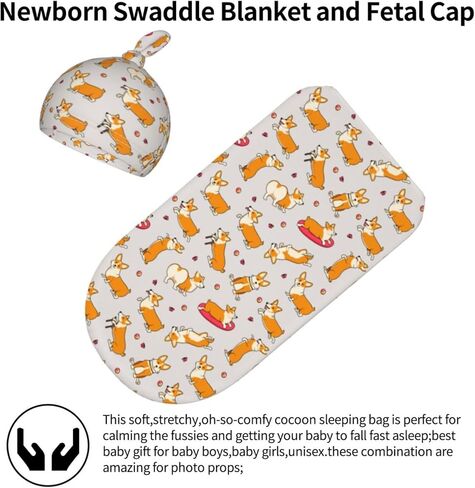 البيسبول الوليد قماط بطانية الطفل الاشياء الطفل التقميط بطانية مع قبعة مجموعة كيس نوم لينة للجنسين الفتيات الفتيان in Kuwait