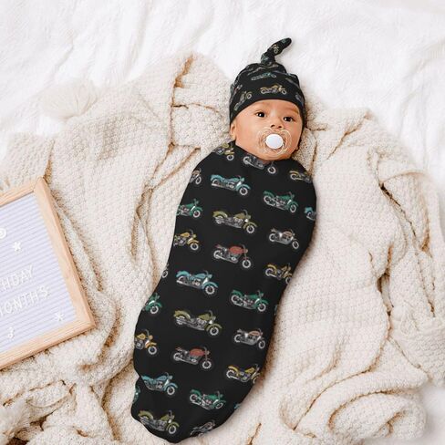 البيسبول الوليد قماط بطانية الطفل الاشياء الطفل التقميط بطانية مع قبعة مجموعة كيس نوم لينة للجنسين الفتيات الفتيان in Kuwait