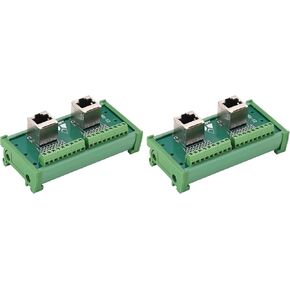 RJ45 8P8C DIN السكك الحديدية جبل موصل إيثرنت توزيع لوحة القطع ، 1Way RJ45 مقبس عمودي موصل كتلة المحطة in Kuwait