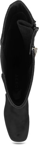 Aerosoles Women's DARIA Knee High Boot, Black Patent Crinkled Faux Leather, 10 in Kuwait