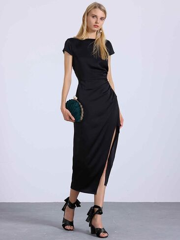 Perphy Velvet Chunky Heel Cross Strap Lace Up Sandals for Women in Kuwait