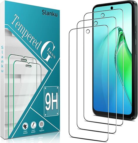 Slanku (3 Pack Tempered Glass for Moto G 5G 2024 Screen Protector, Touch Sensitivity, Scratch Resistant, Bubble Free, Case Friendly in Saudi Arabia