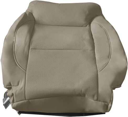 Driver or Passenger Side Bottom Replacement Leather Seat Cover Tan Compatible with Chevy Silverado Tahoe GMC Sierra Yukon 1500 2500 3500 2015-2019 in Kuwait