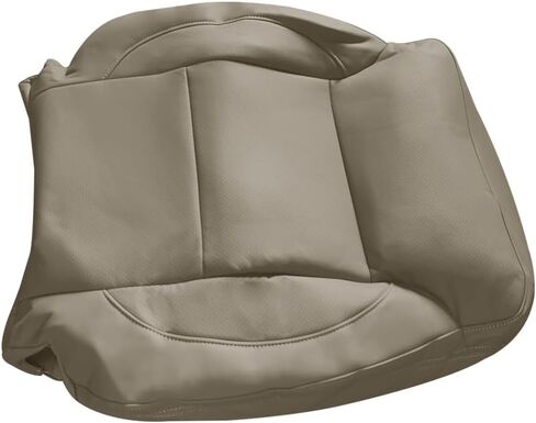 Driver or Passenger Side Bottom Replacement Leather Seat Cover Tan Compatible with Chevy Silverado Tahoe GMC Sierra Yukon 1500 2500 3500 2015-2019 in Kuwait