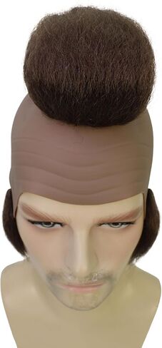 HPO البالغين البالغين من الرجال الأسود القوي T Mohawk ، مثالي لجميع القديسين ، الألياف الاصطناعية المتجهة للهب (أسود) in Saudi Arabia