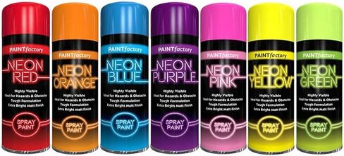 فلورسنت النيون الرش الأزرق الطلاء 200 مل إضافي مشرق مات الانتهاء in Kuwait