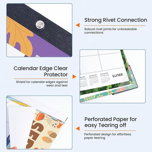 SUNEE 2025 Desk Calendar Large 22x17 from Now to March 2026, Extra Large Desktop Monthly Calendar Pad 18 Months For Teacher or Family, Desk Top, Seasonal in Kuwait