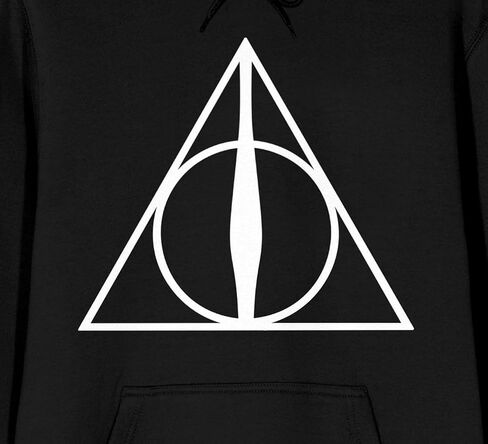 BioWorld Harry Potter Deathly Hallows Symbol Symbol Black Graphic Hoodie in Saudi Arabia