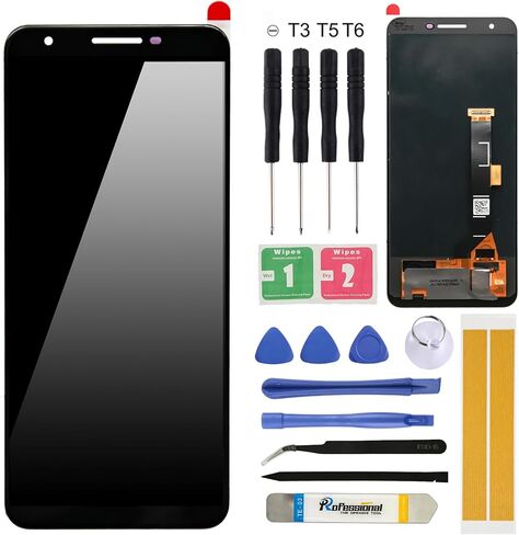 استبدال شاشة OLED LCD متوافقة مع Google Pixel 1 XL 5.5 بوصة، محول رقمي لشاشة تعمل باللمس مع مجموعة أدوات، لاصق مقاوم للماء، 1XL أسود in Saudi Arabia