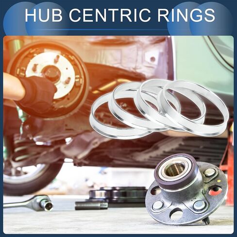 Hub Centric Rings, 56.1mm ID to 64.1mm OD Vehicle Wheel Hubrings Aluminum Alloy, 4 Pcs in Saudi Arabia