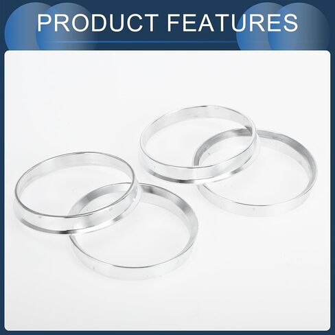 Hub Centric Rings, 56.1mm ID to 64.1mm OD Vehicle Wheel Hubrings Aluminum Alloy, 4 Pcs in Saudi Arabia