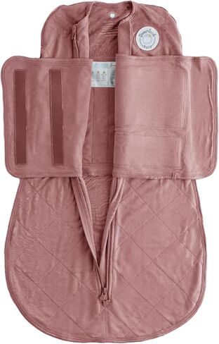 DREAMLAND BABY Bamboo Viscose Swaddle Sleep Sack (0-6 Months). Ultra Soft Swaddle Blanket w/Built in Band. 97% Viscose, 3% Spandex (Forest) in Kuwait