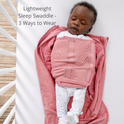 DREAMLAND BABY Bamboo Viscose Swaddle Sleep Sack (0-6 Months). Ultra Soft Swaddle Blanket w/Built in Band. 97% Viscose, 3% Spandex (Forest) in Kuwait