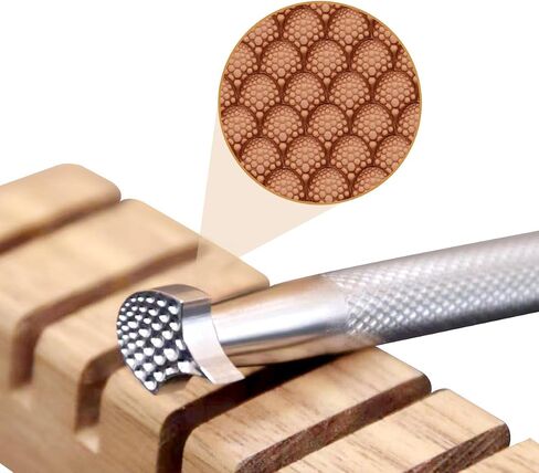 Leather Craft Stamping Tool,Fish Scale Pattern Leather Craft Stamping Tool with 304 Stainless Steel #113 in Saudi Arabia