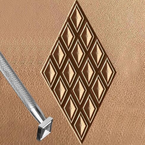 Leather Craft Stamping Tool,Fish Scale Pattern Leather Craft Stamping Tool with 304 Stainless Steel #113 in Saudi Arabia